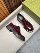Gucci Man Red Calfskin Business Leather Shoes 042883 (2)_th.jpg